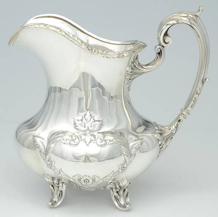 Burgundy (Sterling, Hollowware)  Sterling Water Pitcher