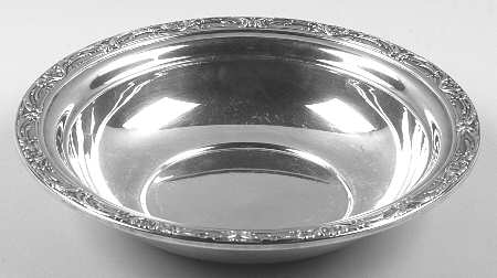 Burgundy (Sterling, Hollowware)  Sterling Round Vegetable