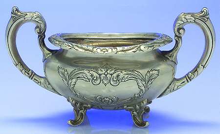 Burgundy (Sterling, Hollowware)  Sugar Bowl No Lid