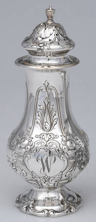 Francis I (Sterling, Hlwr, Eagle-R-Lion, Dated, Oval) Salt Shaker