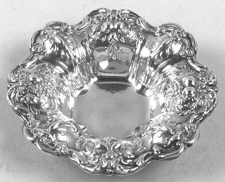 Francis I (Sterling, Hlwr, Eagle-R-Lion, Dated, Oval) Nut Dish Fruit Variant