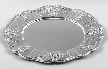 Francis I (Sterling, Hlwr, Eagle-R-Lion, Dated, Oval) Service Plate