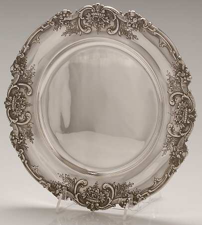 Francis I (Sterling, Hlwr, Eagle-R-Lion, Dated, Oval) Service Plate