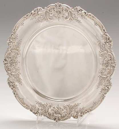 Francis I (Sterling, Hlwr, Eagle-R-Lion, Dated, Oval) Service Plate