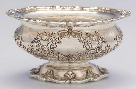 Francis I (Sterling, Hlwr, Eagle-R-Lion, Dated, Oval) Open Master Sterling Salt, No Liner