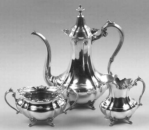 Hampton Court (Sterling, Hollowware) 3 Piece Demi Set (SDEP, SCRM, SSUOM)