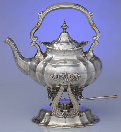 Hampton Court (Sterling, Hollowware) Kettle, Stand & Burner