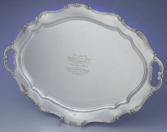 Hampton Court (Sterling, Hollowware) 24" Waiter Tray