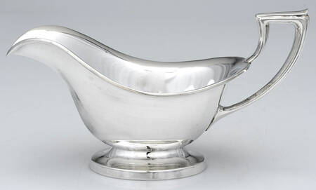 Pointed Antique (Sterling, Hollowware) Gravy Boat