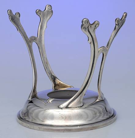 Pointed Antique (Sterling, Hollowware) Sterling Kettle, Stand Only