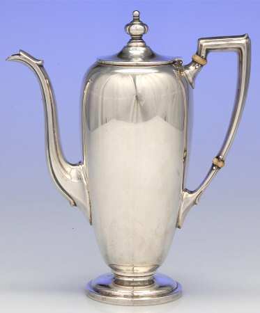 Pointed Antique (Sterling, Hollowware) Sterling Demitasse Pot