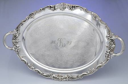 El Greco (Silverplate, Hollowware) Large Silverplate Waiter Tray