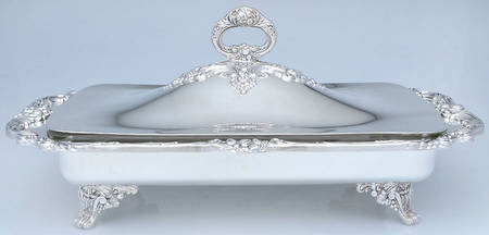 King Francis (Silverplate, Hollowware) Bake & Serve Buffet Dish with No Liner