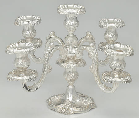 King Francis (Silverplate, Hollowware) Medium 5-Light Candelabra