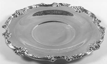 King Francis (Silverplate, Hollowware) Medium Round Silverplate Tray