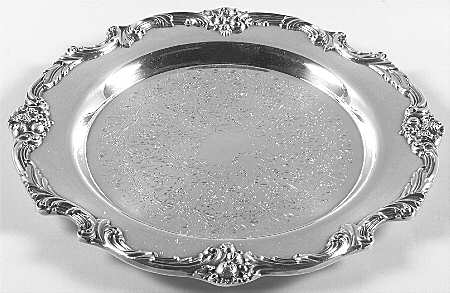 King Francis (Silverplate, Hollowware) Small Round Silverplate Tray