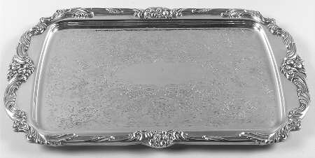 King Francis (Silverplate, Hollowware) Silverplate Rectangular Tray