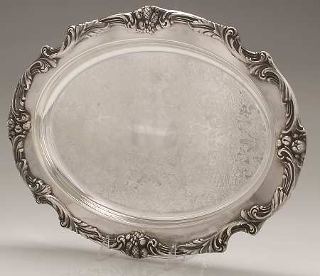 King Francis (Silverplate, Hollowware) 16" Relish, No Glass Liner