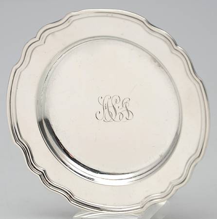 Hepplewhite-Plain (Sterling, 1907, Hollowware) Butter Pat