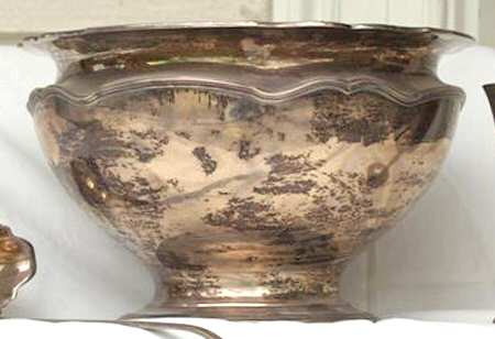 Hepplewhite-Plain (Sterling, 1907, Hollowware) Punch Bowl, No Removable Base