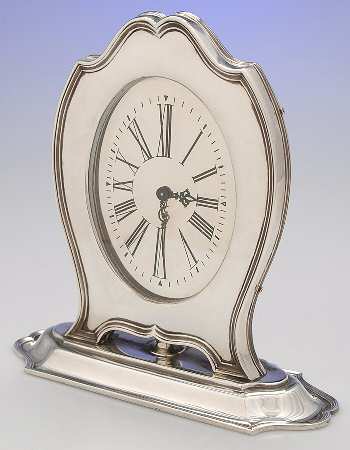 Hepplewhite-Plain (Sterling, 1907, Hollowware) Clock