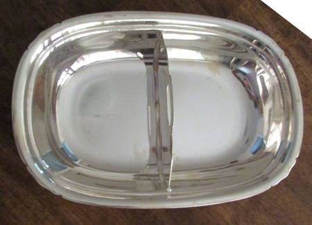 Mayflower (Silverplate, Hollowware) Double Vegetable Bowl-No Lid
