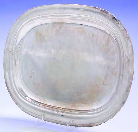 Mayflower (Silverplate, Hollowware) Small Plated Meat Platter with Well