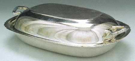 Mayflower (Silverplate, Hollowware) Double Vegetable Bowl