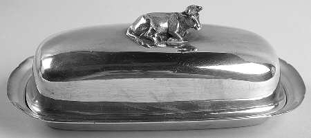 Mayflower (Silverplate, Hollowware) 1/4lb Covered Butter with Liner