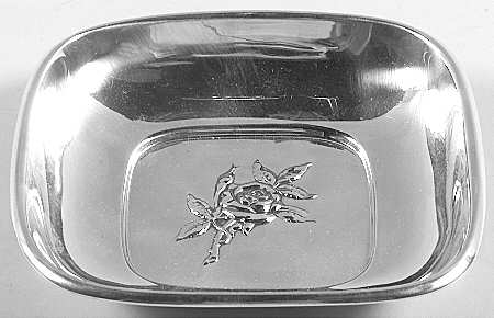 Classic Rose (Sterling, 1954, Hollowware) Sterling Bon Bon Bowl by Reed & Barton