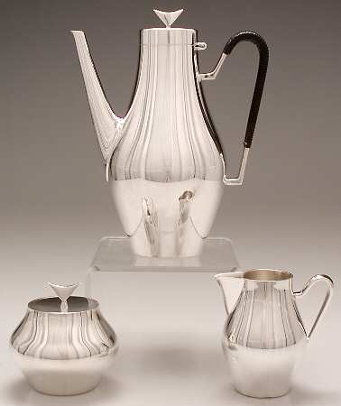 Denmark (Silverplate, 1963, Hollowware) (3 Pc) Coffee Set (PCP,PCR,PSU)