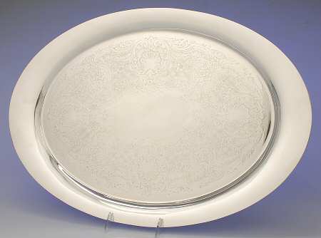Denmark (Silverplate, 1963, Hollowware) 22" Waiter Tray