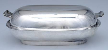 Embassy (Silverplate, 1988, Hollowware) Double Vegetable Bowl