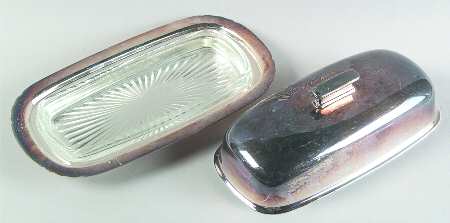 Embassy (Silverplate, 1988, Hollowware) 1/4 Pound Covered Butter & Liner