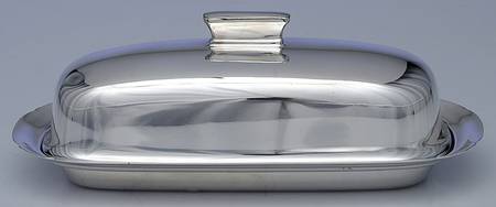 Embassy (Silverplate, 1988, Hollowware) 1/4 Pound Silverplate Butter Dish, No Liner