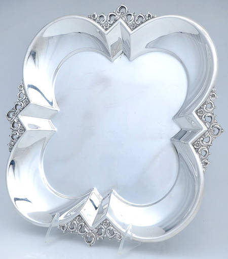 Florentine Lace (Sterling, 1951, Hollowware) 11" Square Tray