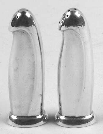 Silver Sculpture (Sterling, 1954, Hollowware) Salt and Pepper Set