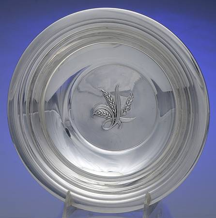 Silver Wheat (Sterling, 1952, Hollowware) Sterling Round Vegetable