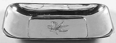 Silver Wheat (Sterling, 1952, Hollowware) Sterling Bread Tray