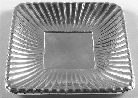 Trajan (Sterling, Hollowware) Square Sterling Sandwich Plate