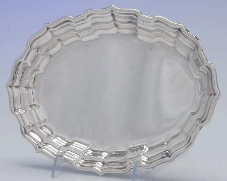 Chippendale (Silverplate, Hollowware) 10" Oval Dessert Tray