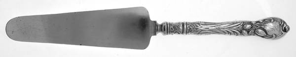 La Parisienne (Sterling, 1902, Monograms) Cake Knife with Silverplate Blade