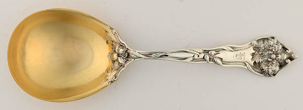Intaglio (Sterling, 1905, Eagle-R-Lion) Oversize Solid Salad Serving Spoon