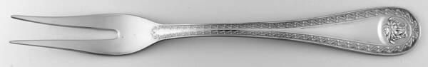 Medusa (Silverplate, 2000) Large Solid Cold Meat Serving Fork