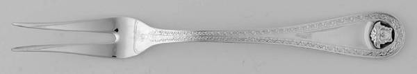 Medusa (Silverplate, 2000) Small 2-Tine Cold Meat Serving Fork
