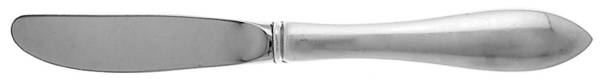Pointed Antique (Sterling, 1895, Monograms) Modern Hollow Butter Spreader (Stainless)