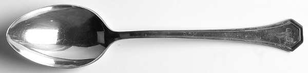 Sierra (Silverplate, 1914, Monograms) Place/Oval Soup Spoon