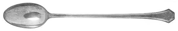 Sierra (Silverplate, 1914, Monograms) Iced Tea Spoon
