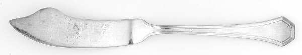Sierra (Silverplate, 1914, Monograms) Flat Handle Master Butter Knife