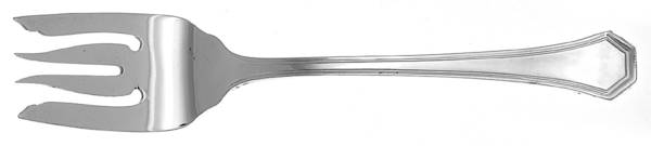 Sierra (Silverplate, 1914, Monograms) Individual Solid Fish Fork